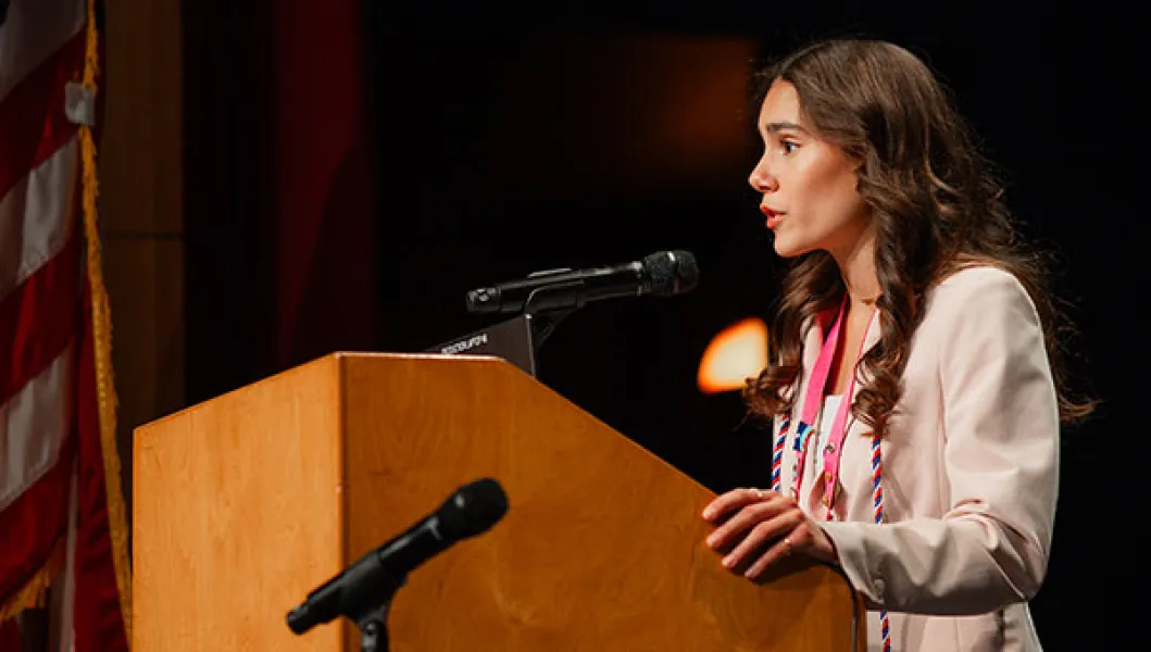 Youth in Government participant