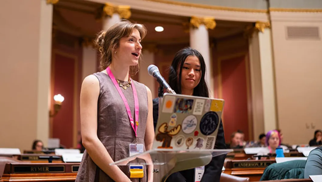 Youth Advocacy Academy participants