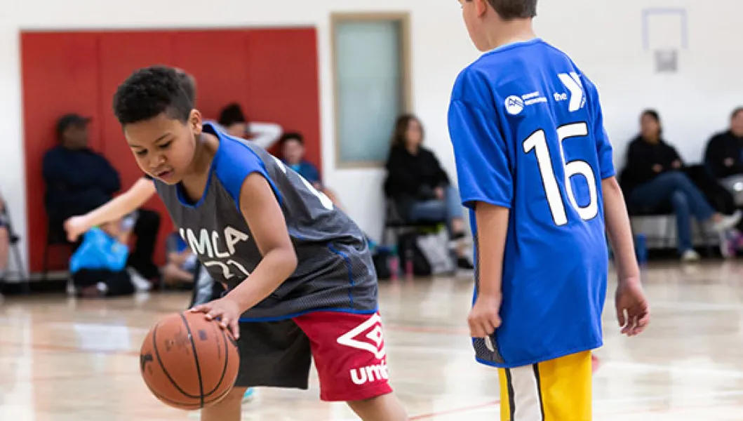 YMCA Youth Sports participants