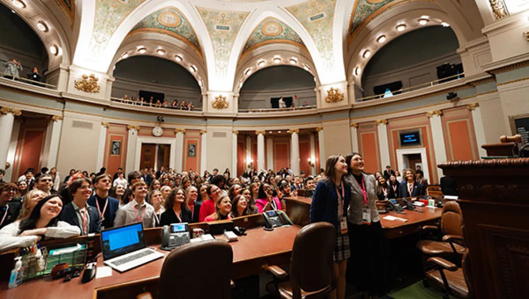 Youth in Government session