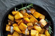 Curried Sweet Potatoes and Artichokes