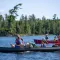 Teenage boys on a canoe trip