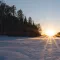 Bear Island Lake in February