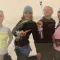 Sarah and her Femmes group dressed in costume while on trail.