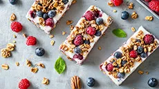 Frozen Yogurt Bark with Fruit &amp; Nuts