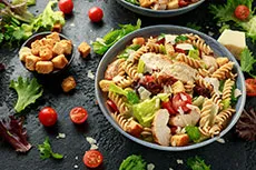 Protein Power Pasta Salad (with Chicken or Chickpeas)