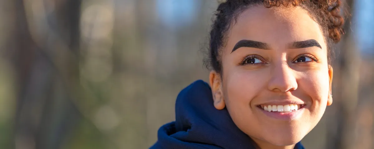 Young woman smiling