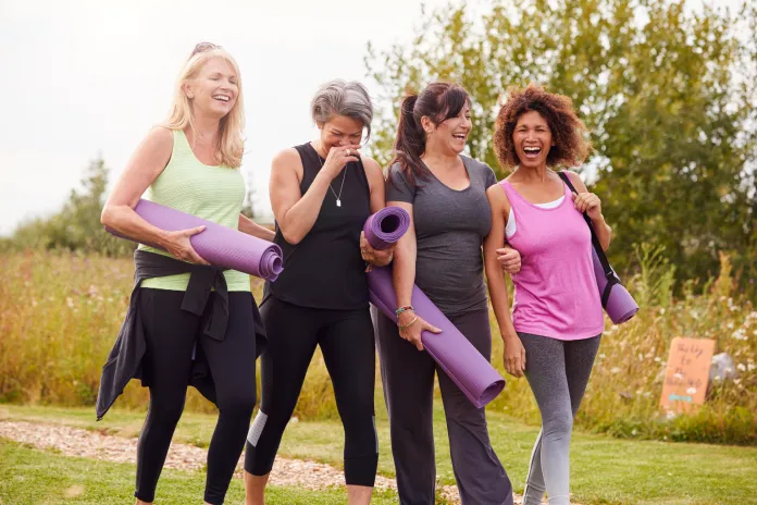 Women on a Yoga Retreat