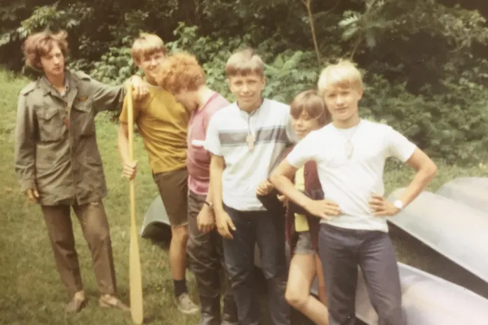 Dave Weiman and friends at Camp Icaghowan