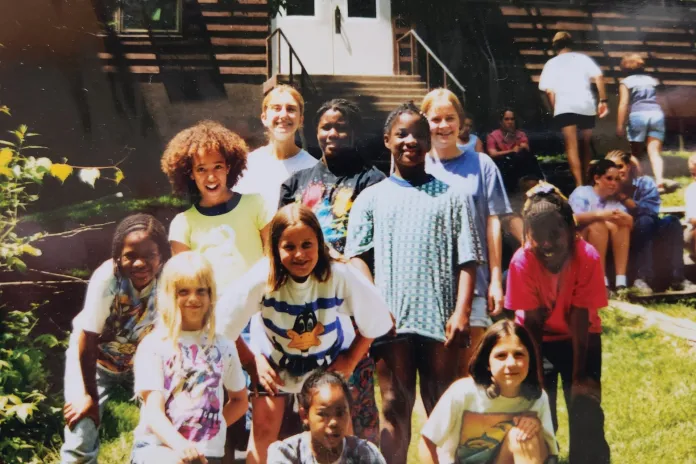 Erika and friends at Camp Icaghowan