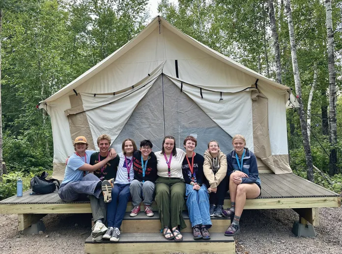 New platform tents in action