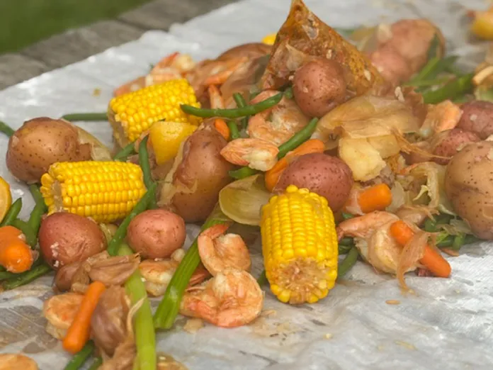 Camp Ihduhapi Shrimp Boil Dinner