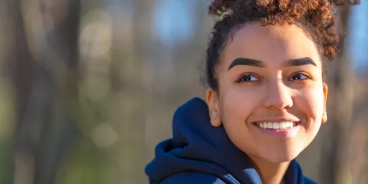 Young woman smiling